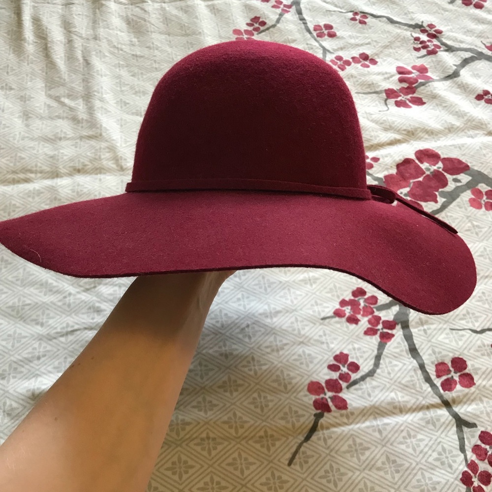 Maroon Floppy Sun Hat - Picture 2 of 2